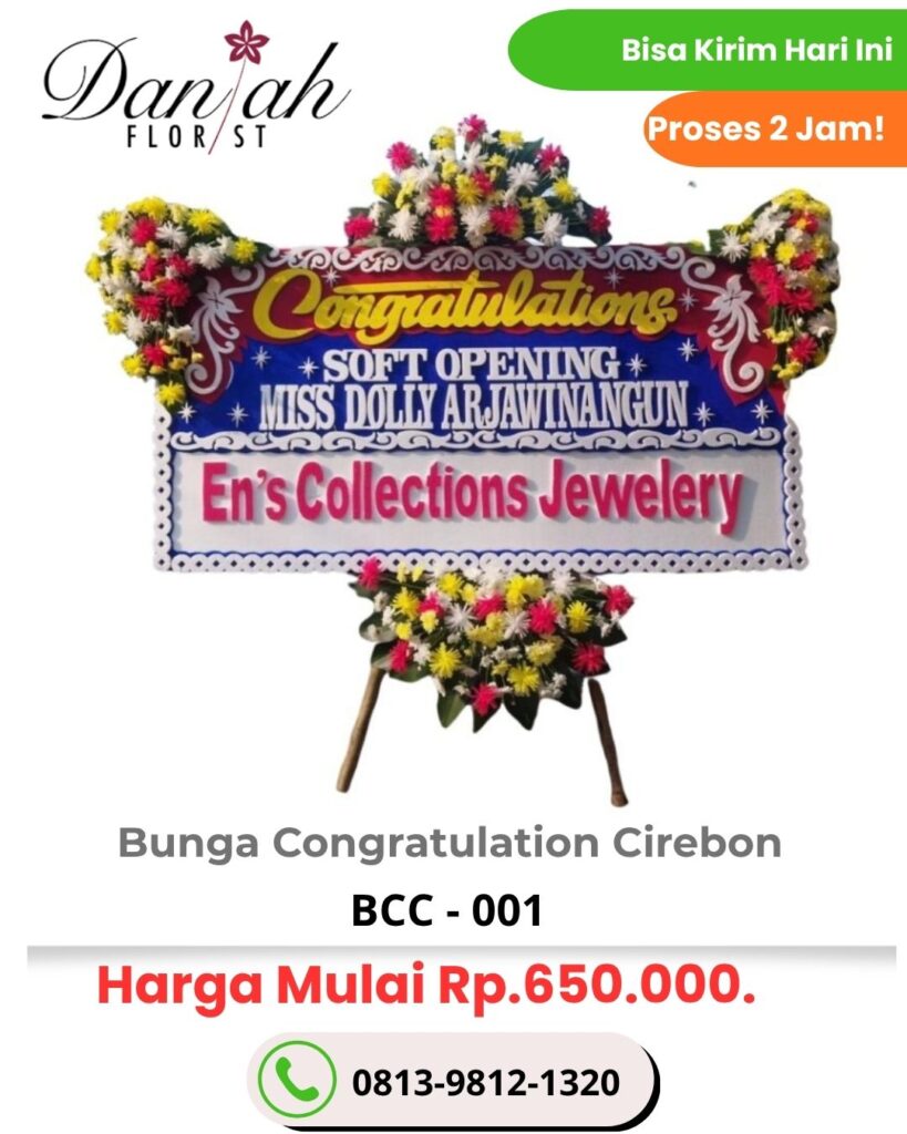 karangan bunga selamat sukses di cirebon
