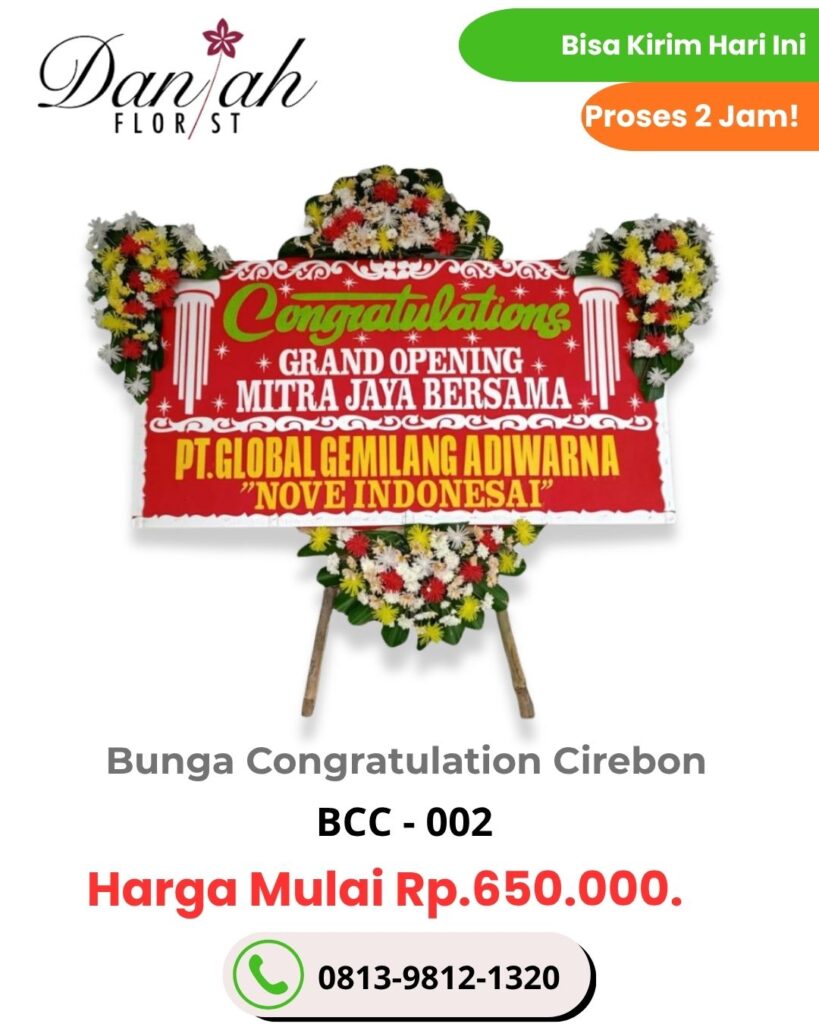bunga papan congratulation di cirebon