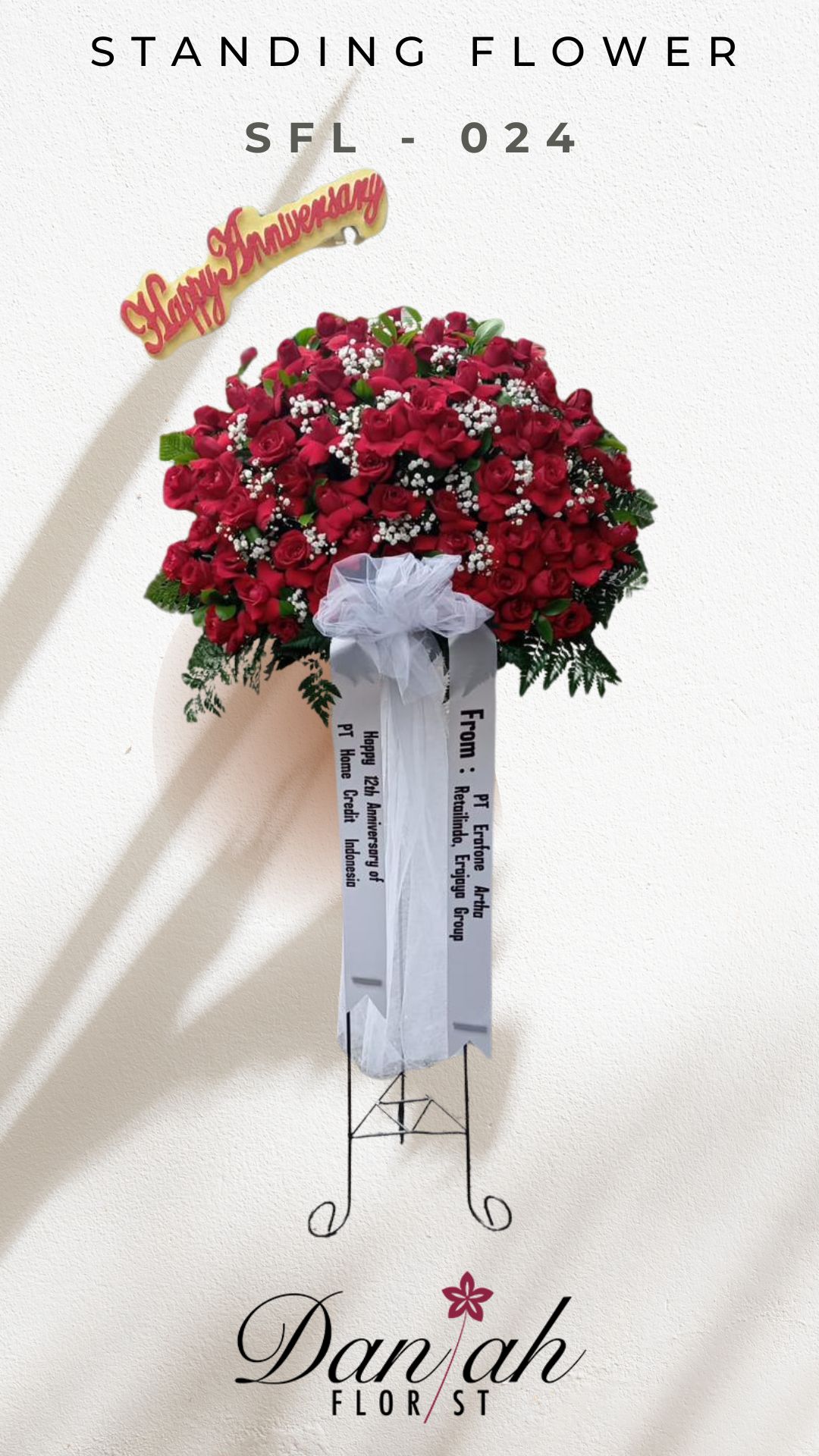 Standing flower Plered Cirebon rangkaian bunga berdiri elegan