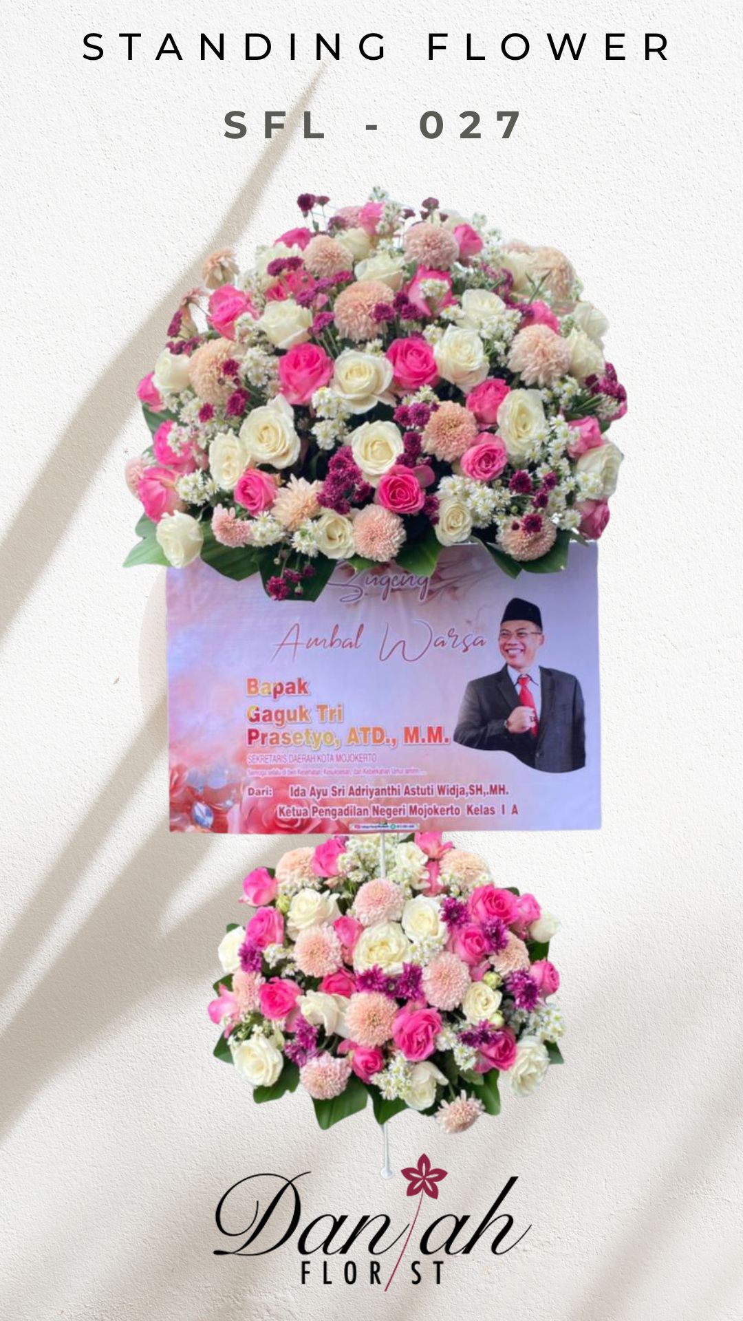 Standing flower Palimanan Cirebon rangkaian bunga berdiri elegan