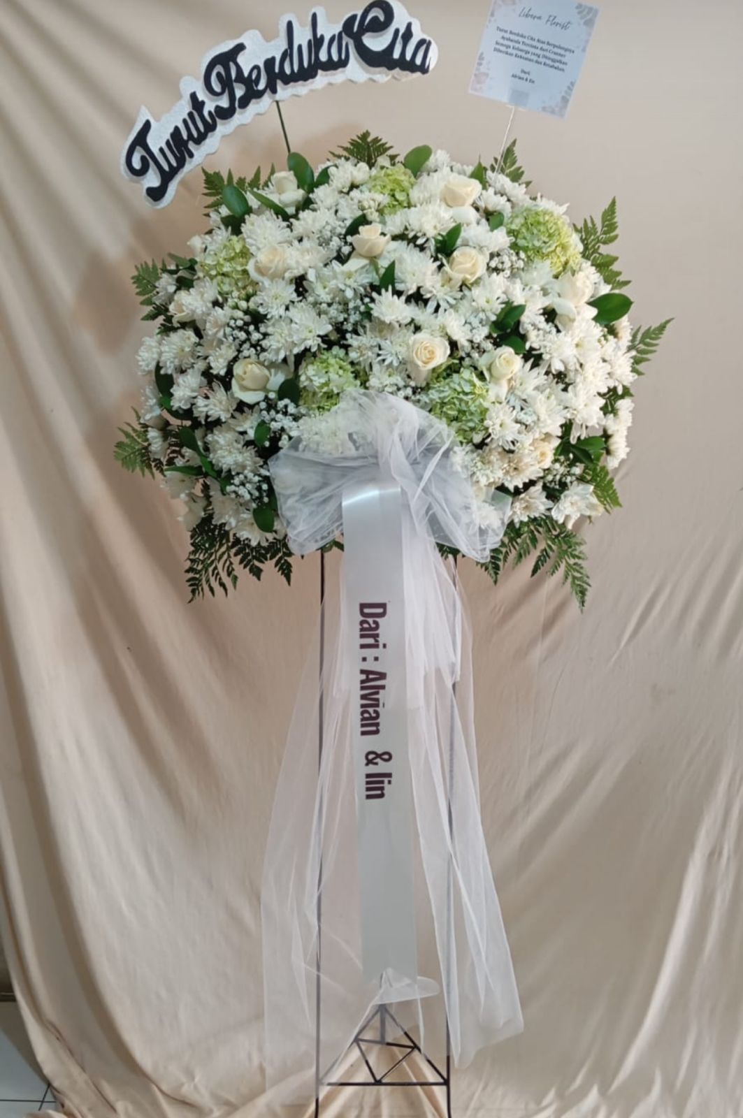 Standing flower belasungkawa Dukupuntang Cirebon DANIAH Florist 24 jam
